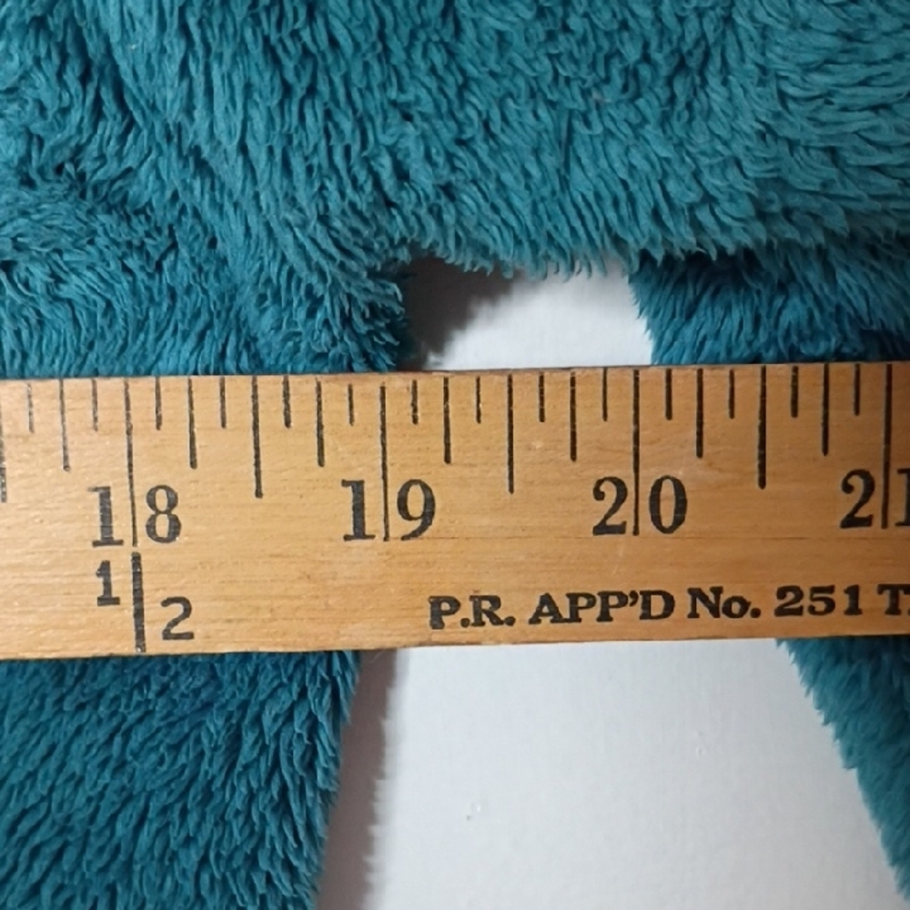 The North Face Jacket Womens small quarter-zip furry fleece pullover jacket teal - Picture 6 of 8